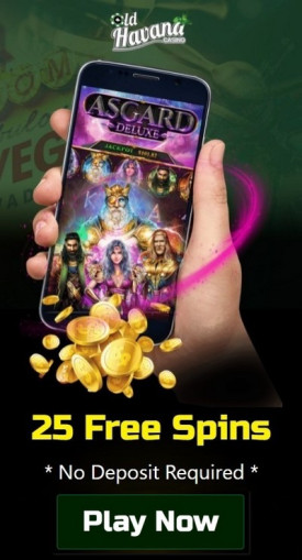 25 Free Spins without Deposit at US Online Casino Old Havana
