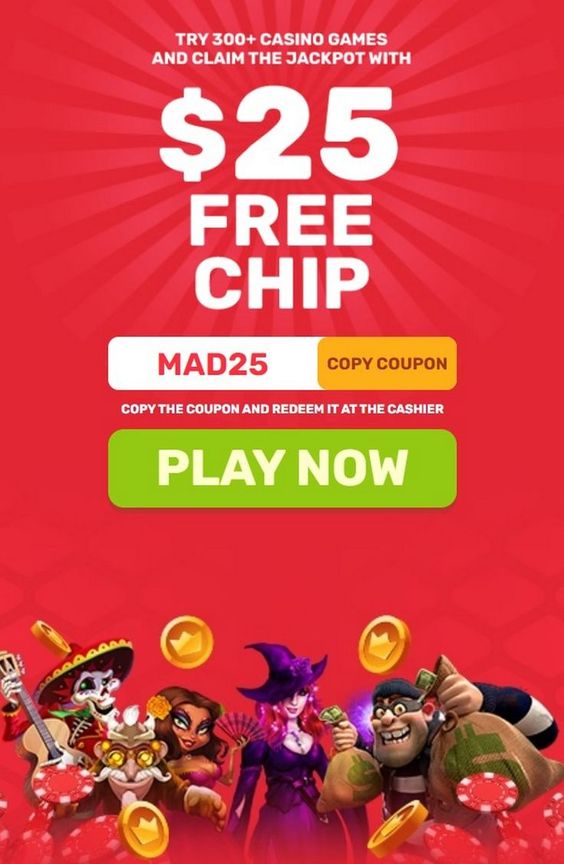 $25 Free Chip Without Deposit at USA Online Slot Madness