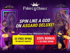 25 No Deposit Free Spins at USA Online Casino Palace of Chance