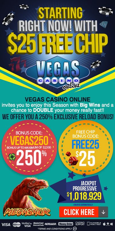 $25 Free Сhip for US players at Vegas Casino Online