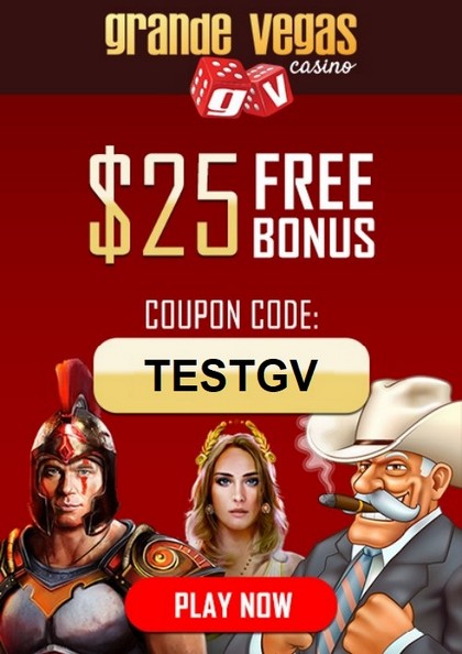 $25 No Deposit Bonus for US Players at Grande Vegas Casino