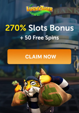 270% Welcome Bonus for US Players at Lucky Tiger Casino