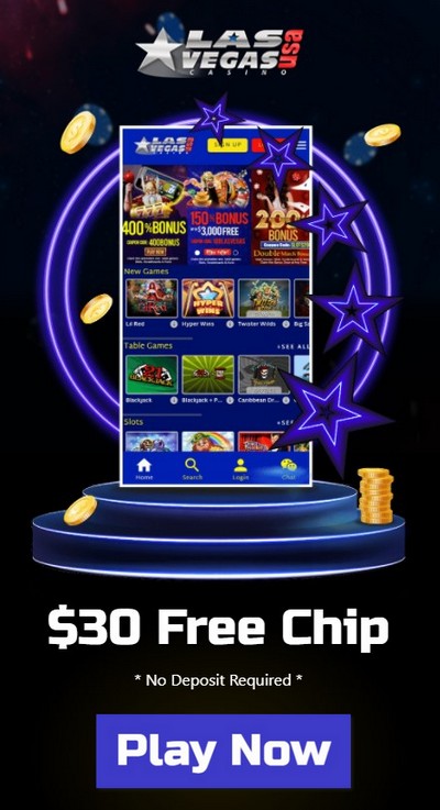 $30 Free Chip No Deposit Bonus at Las Vegas USA Casino