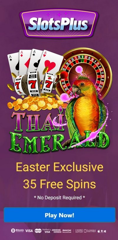 35 Free Spins - Bonus Without Deposit at Slots Plus Casino