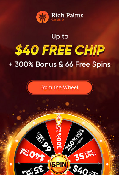 No Deposit Bonus: $40 Free Chip at USA Casino Rich Palms