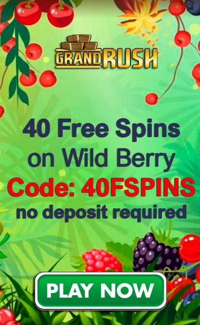 40 No Deposit Free Spins for US Players at Grand Rush Casino
