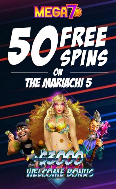 50 Free Spins No Deposit Bonus at Mega7s Casino