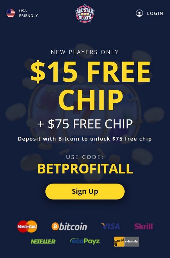 No Deposit Bonus at All Star Slots Casino: $15 Free Chip
