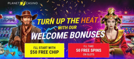 No Deposit Bonus at Planet 7 Casino: 50 Free Chip or 50 Free Spins