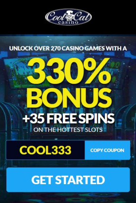 Welcome Bonus at Cool Cat Casino: 330% + 35 Free Spins