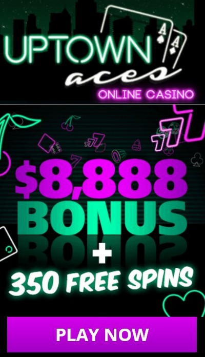 Welcome Bonus at USA Online Casino Uptown Aces - $8888