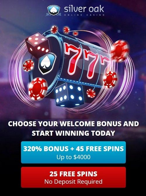 25 Free Spins No Deposit Bonus for US Players at Silver Oak Casino