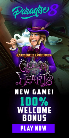 $1000 FS Welcome Bonus for US players at Paradise 8 Casino